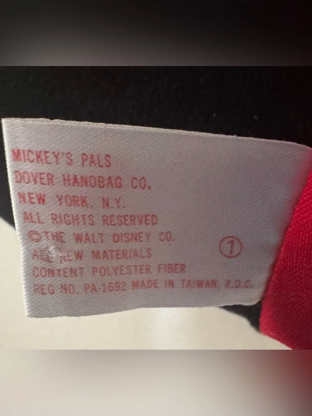Vintage Walt Disney Mickey Mouse Backpack